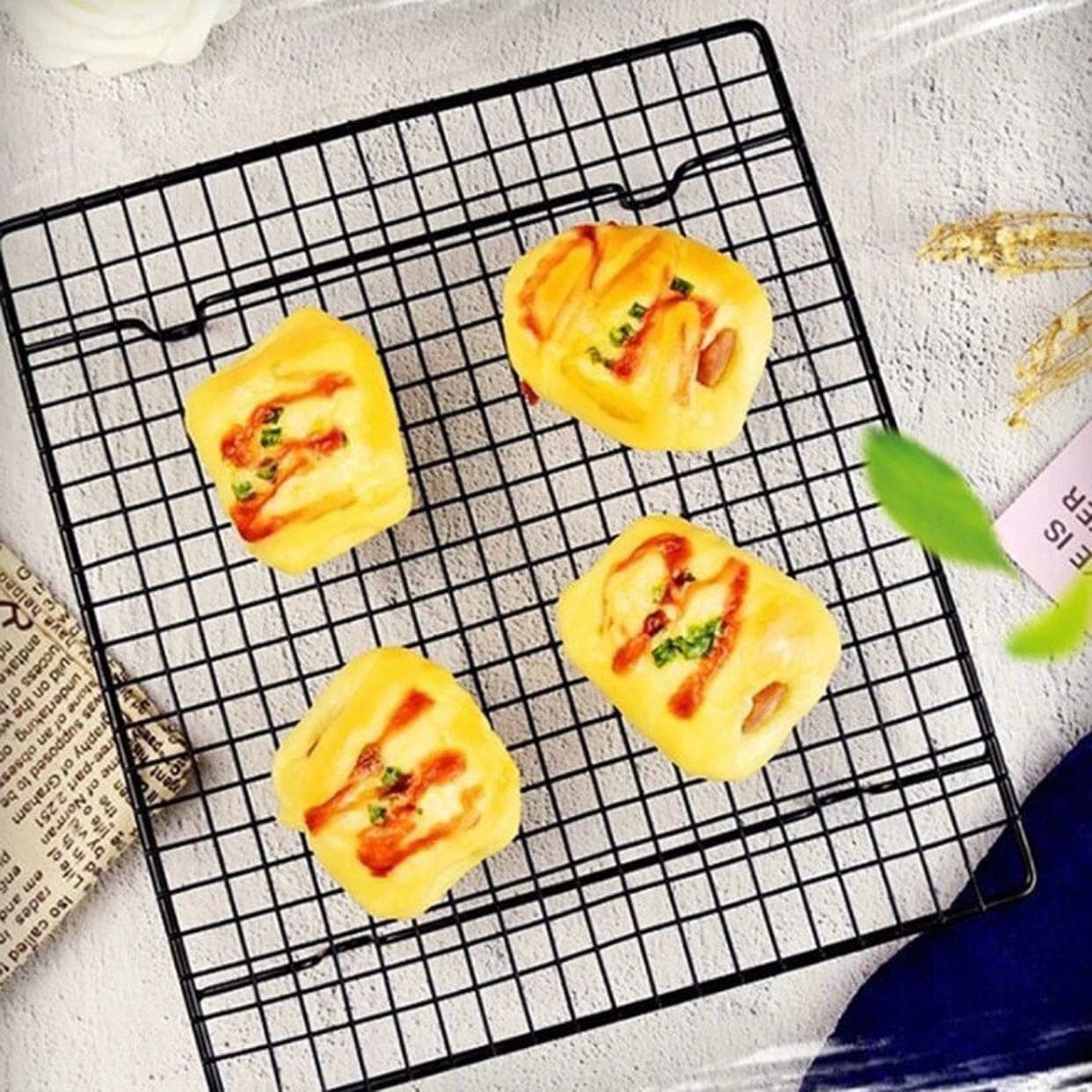 Nonstick Stainless Steel Cooling Rack, Dessert Pastry Cooling Stand, Cake Bread Cookie Pie Cooling Grid Tool, Kitchen Baking Tool Nonstick Stainless Steel Cooling Rack, Dessert Pastry Cooling Stand, Cake Bread Cookie Pie Cooling Grid Tool, Kitchen Baking Tool